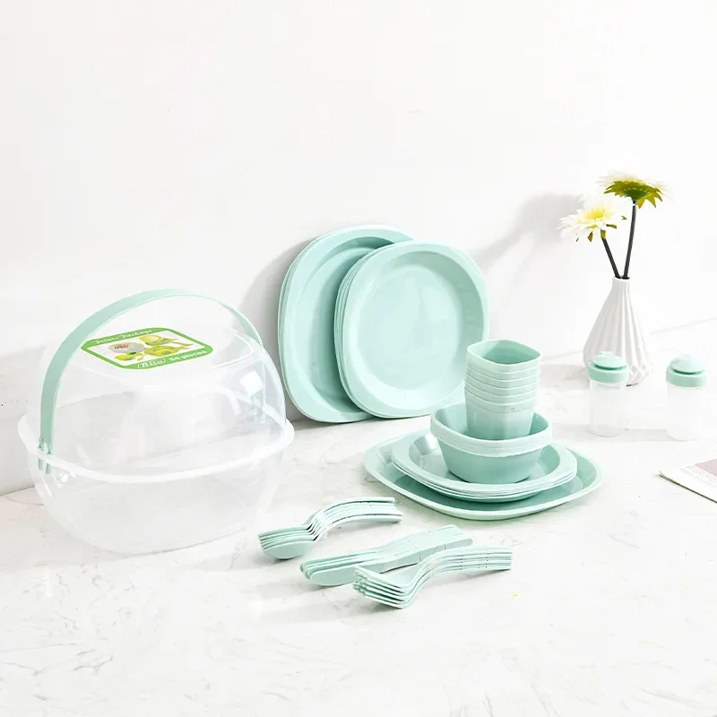Ensemble de vaisselle en plast - Camping Cooking Dining Set avis et prix