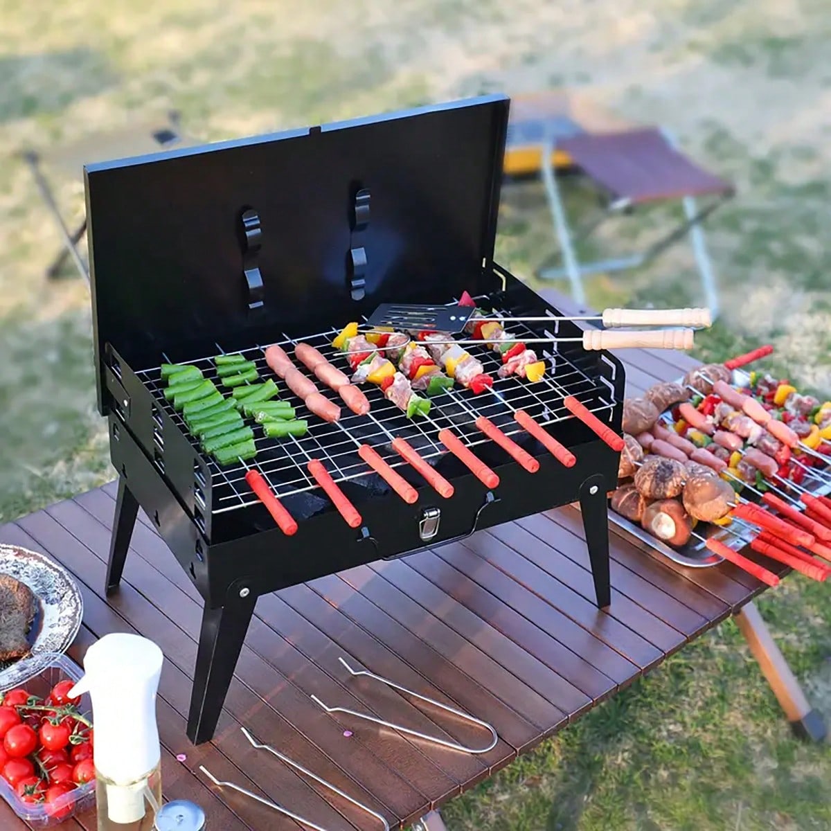 1 barbecue à charbon de bois c - Camping Hiking Cooking avis et prix